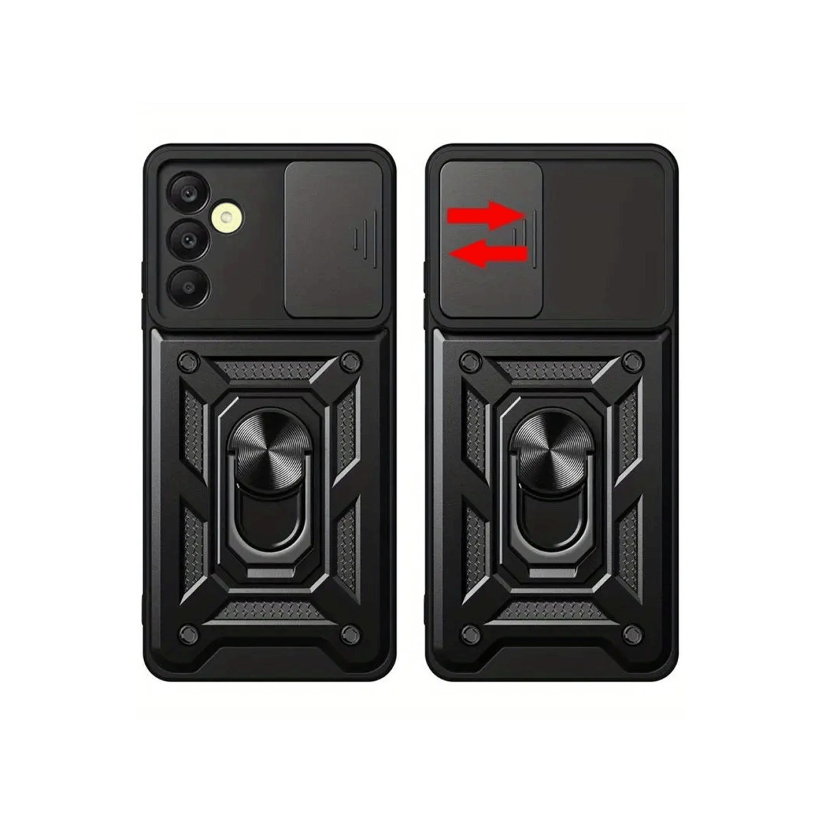 Newface Samsung Galaxy S24 FE Pars Lens Yüzüklü Silikon - Kırmızı — görsel 8