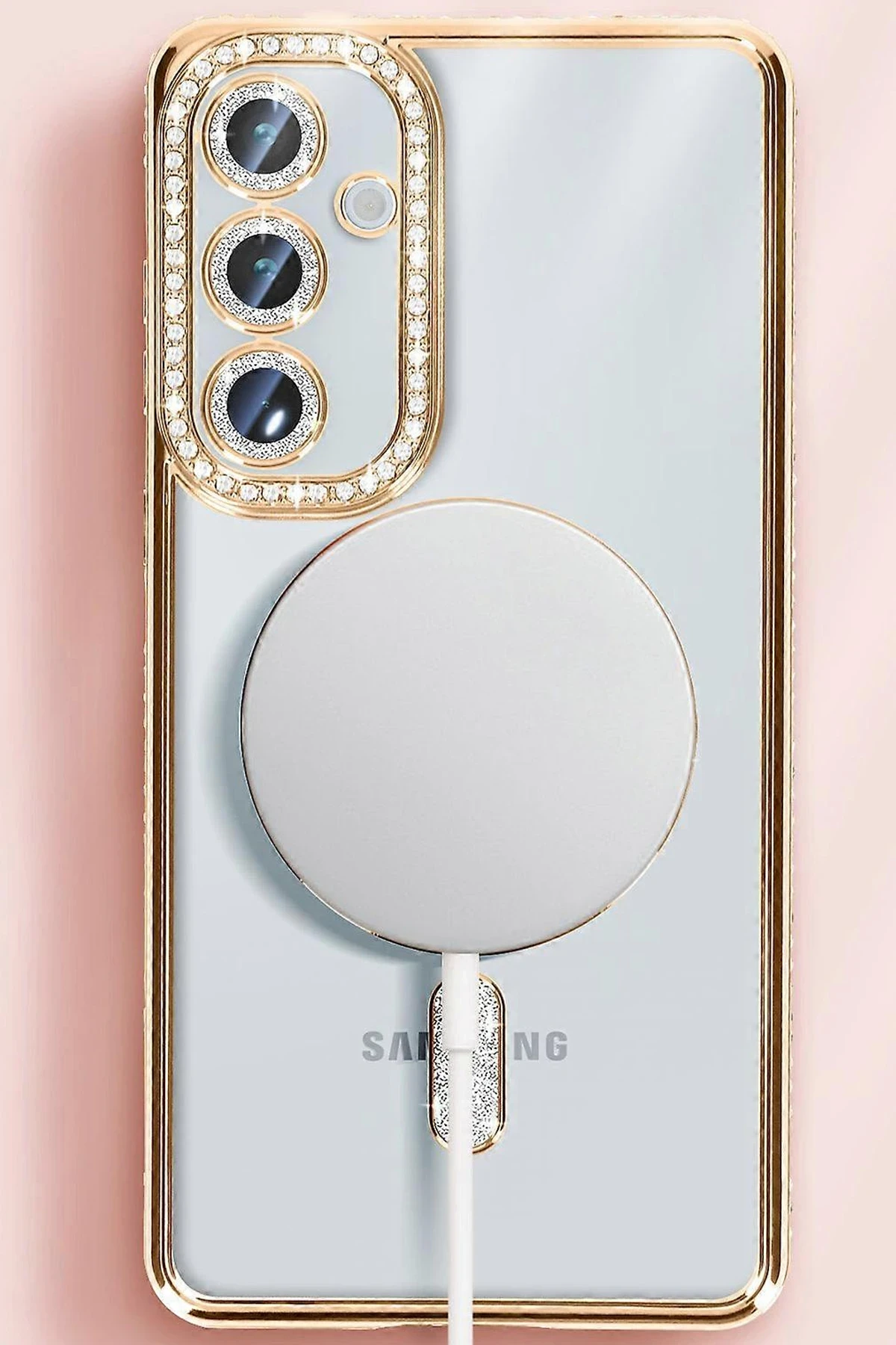 Newface Samsung Galaxy S25 Plus Kılıf Joke Simli Magneticsafe Kılıf - Siyah — görsel 2