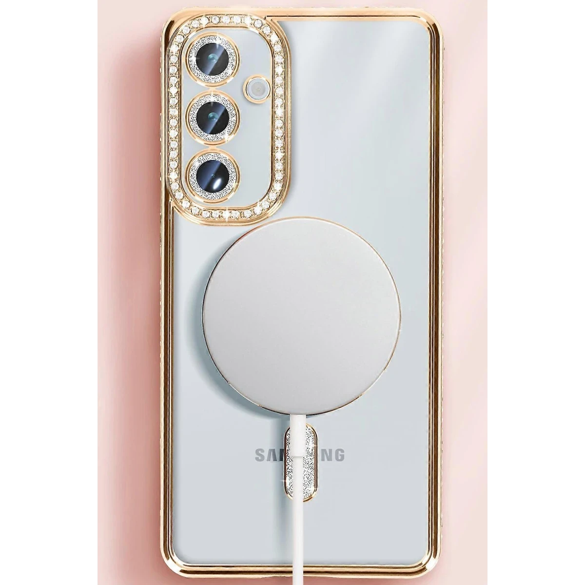Newface Samsung Galaxy S25 Plus Kılıf Joke Simli Magneticsafe Kılıf - Siyah — görsel 4