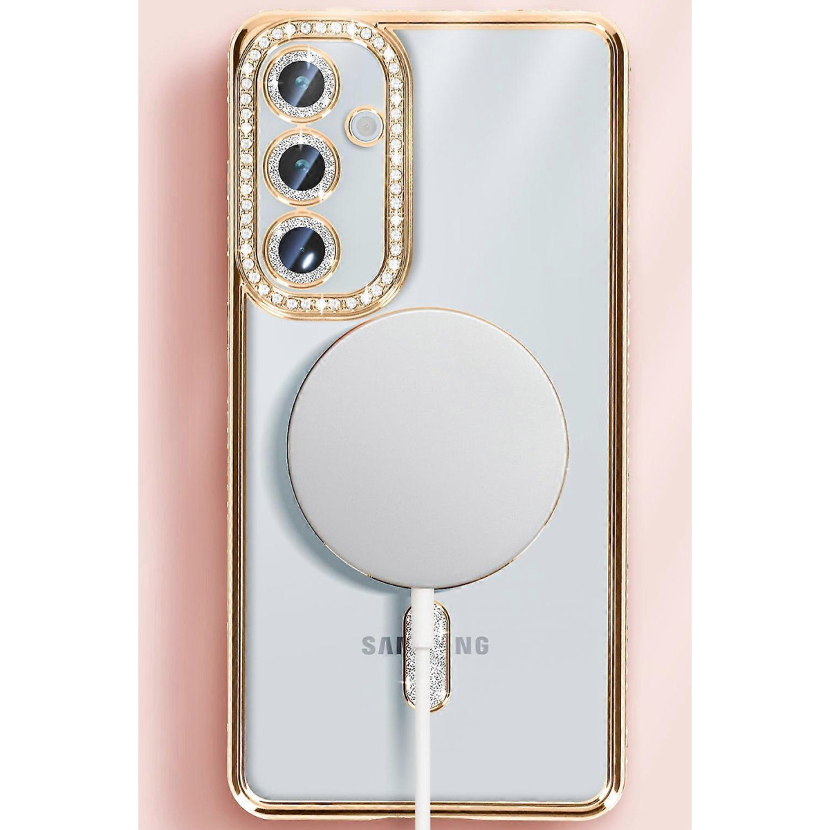 Newface Samsung Galaxy S25 Plus Kılıf Joke Simli Magneticsafe Kılıf - Siyah — görsel 6