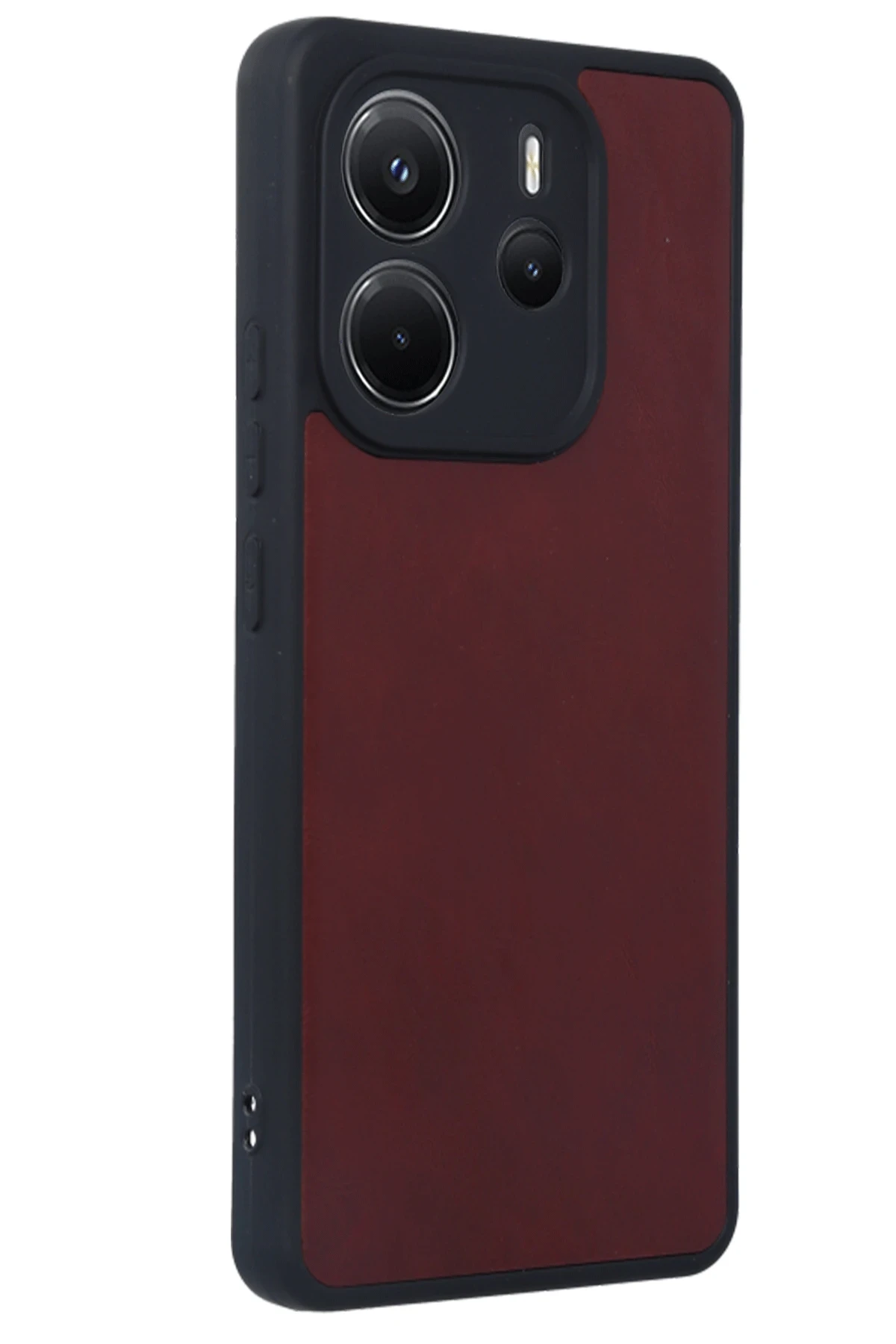 Newface Xiaomi Redmi Note 14 4G Kılıf Aras Deri Kapak - Bordo