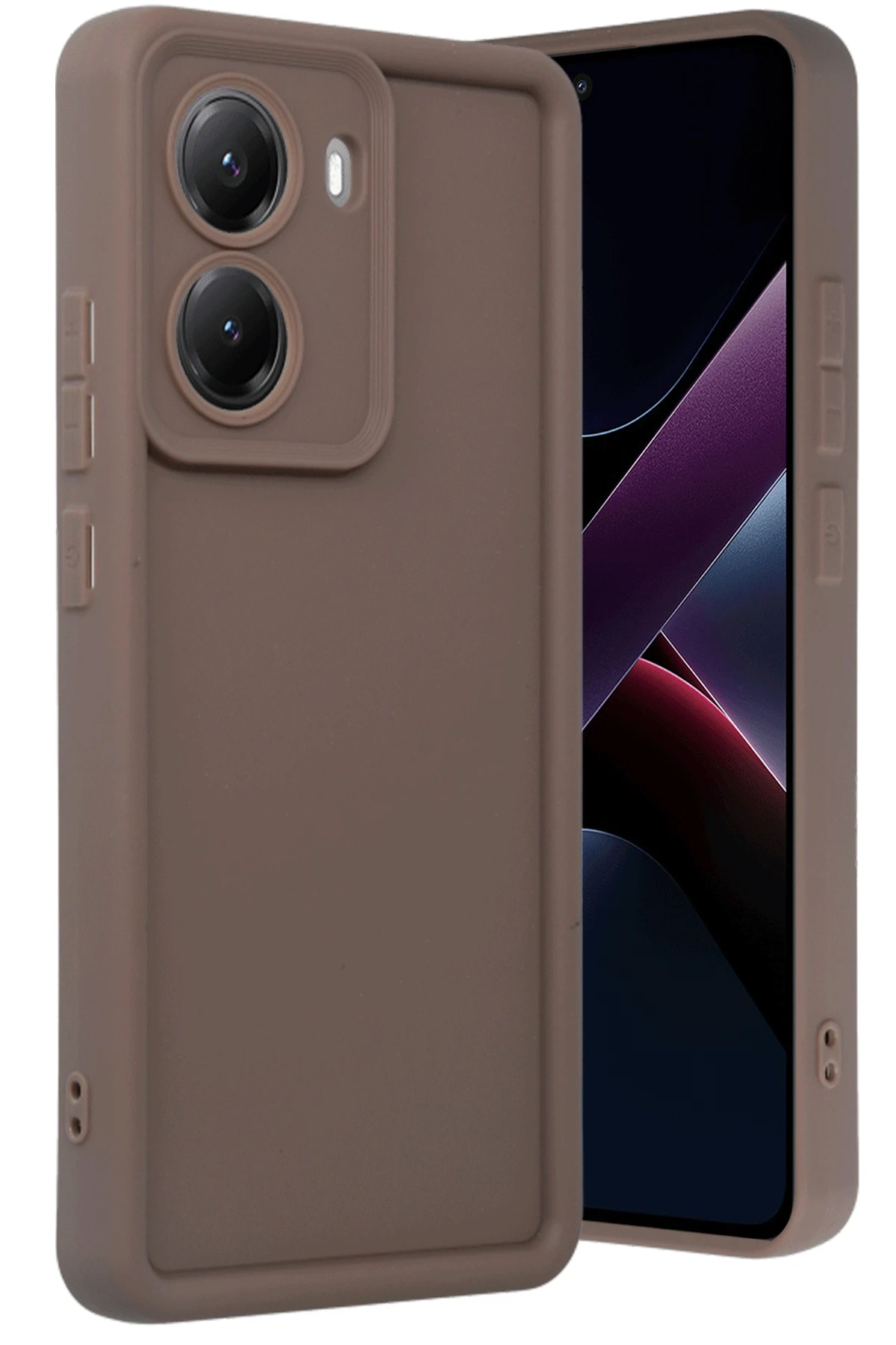 Newface Xiaomi Poco X7 Pro Viera Silikon - Kahverengi