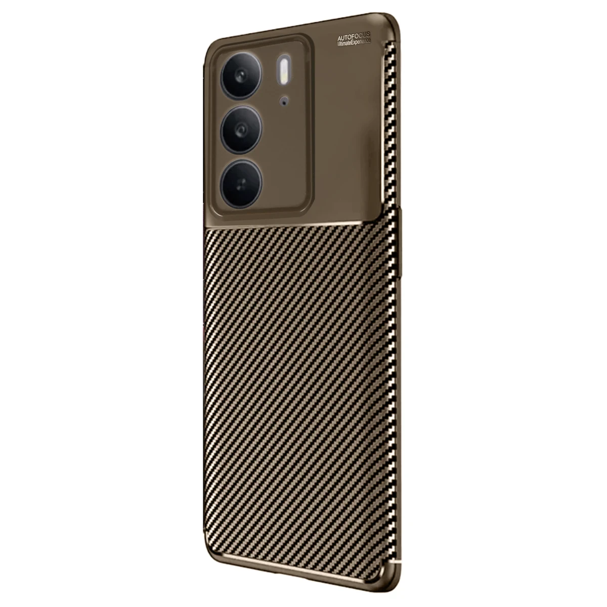 Newface Realme C75 4G Auto Focus Karbon Kapak - Kahverengi — görsel 5