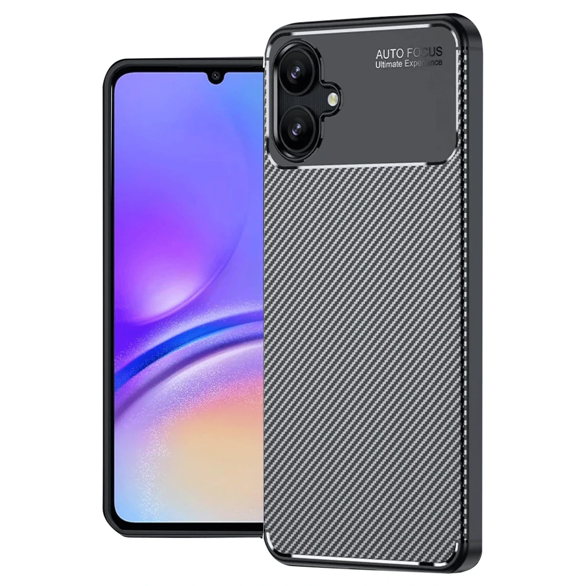 Newface Samsung Galaxy A06 Kılıf Auto Focus Karbon Kapak - Siyah — görsel 4