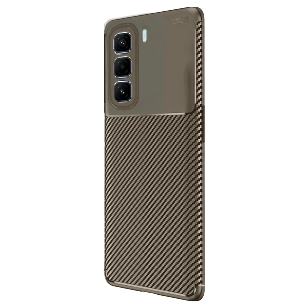Newface İnfinix Hot 50 Pro Plus 4G Auto Focus Karbon Kapak - Kahverengi — görsel 5
