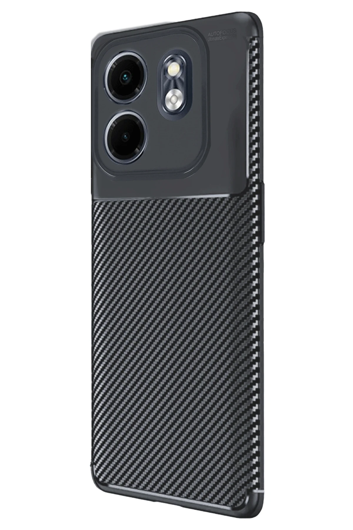Newface İnfinix Hot 50i 4G Kılıf Auto Focus Karbon Kapak - Siyah — görsel 2