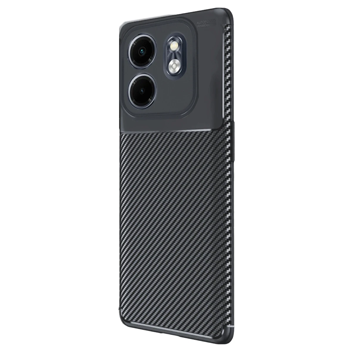 Newface İnfinix Hot 50i 4G Kılıf Auto Focus Karbon Kapak - Siyah — görsel 5