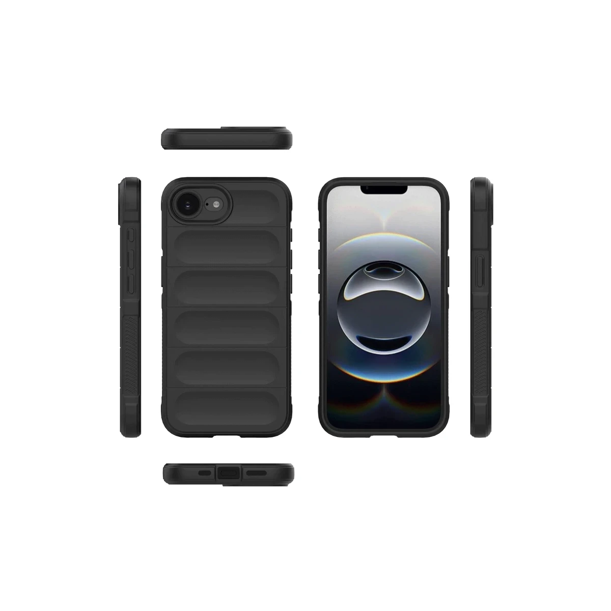Newface Apple iPhone 16E Kılıf Optimum Silikon - Siyah — görsel 5