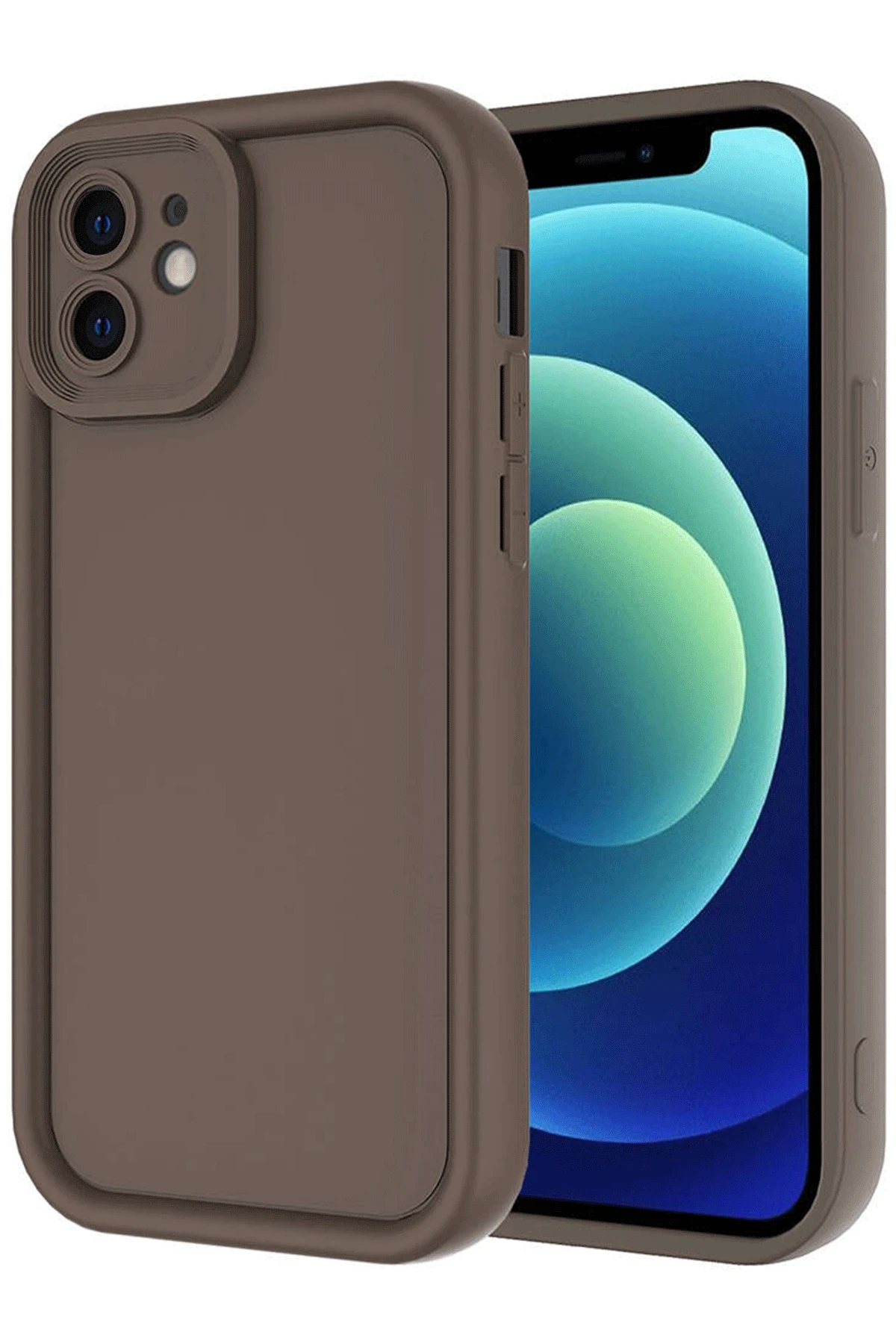 Newface iPhone 11 Kılıf Viera Silikon - Kahverengi