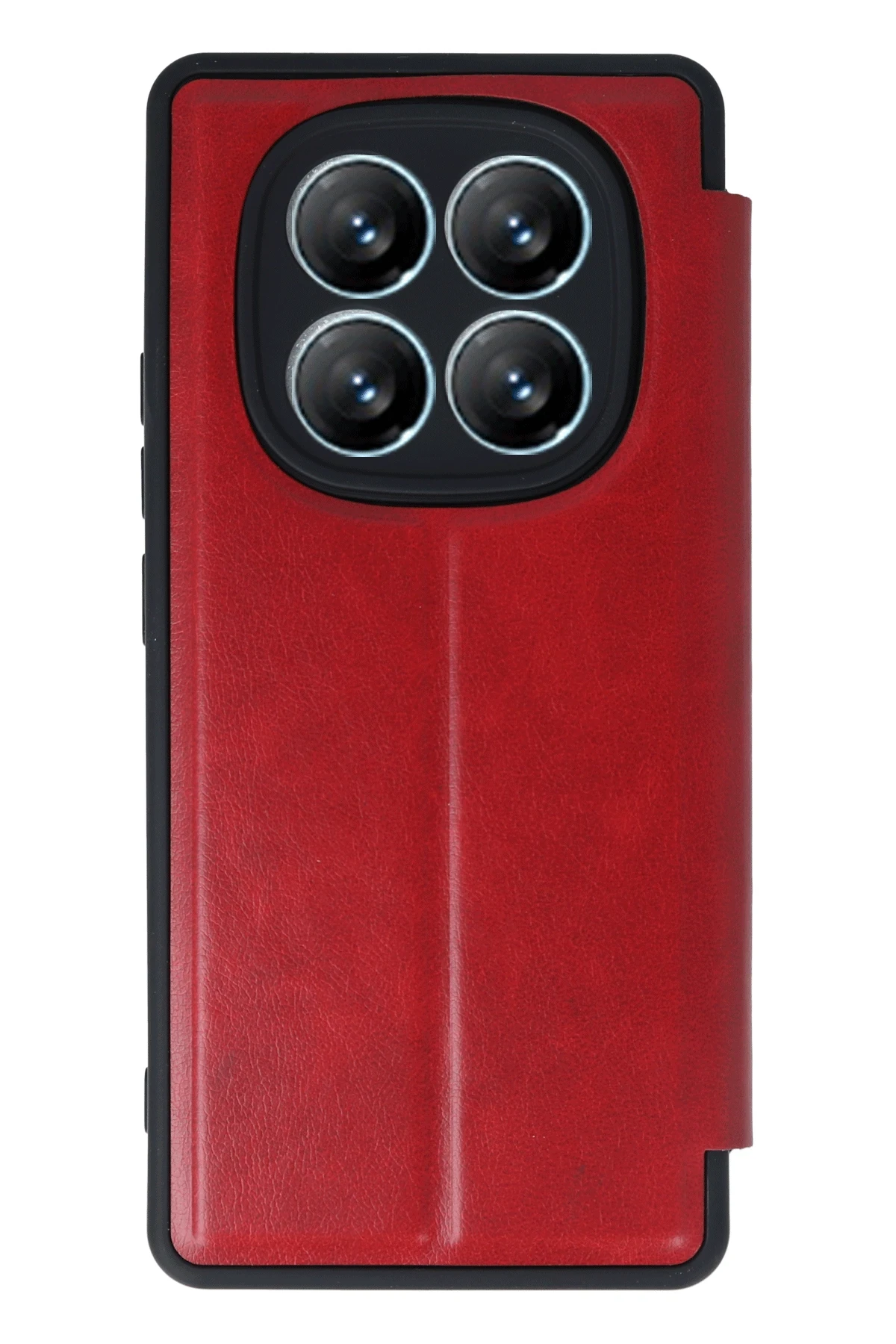 Newface Xiaomi Redmi Note 14 Pro 4G Kılıf Flip Cover - Kırmızı
