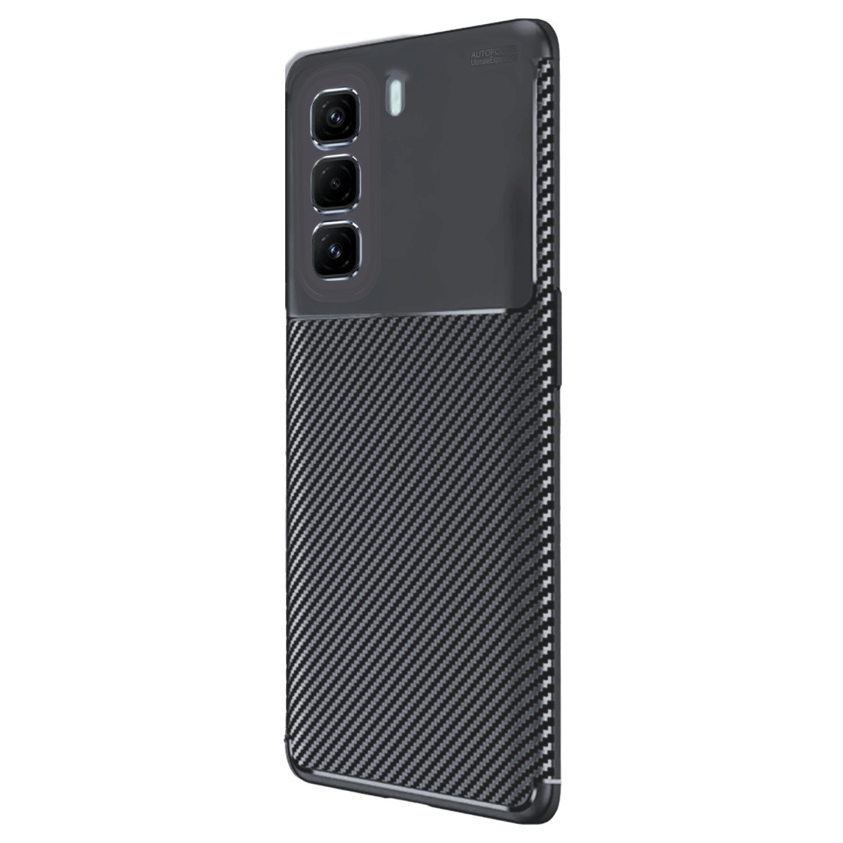 Newface İnfinix Hot 50 4G Kılıf Auto Focus Karbon Kapak - Siyah — görsel 8