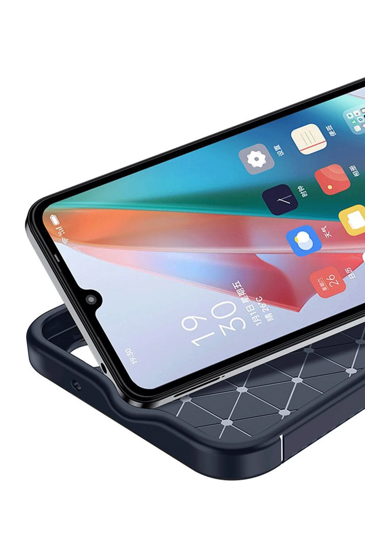 Newface İnfinix Hot 50 4G Kılıf Auto Focus Karbon Kapak - Siyah — görsel 3