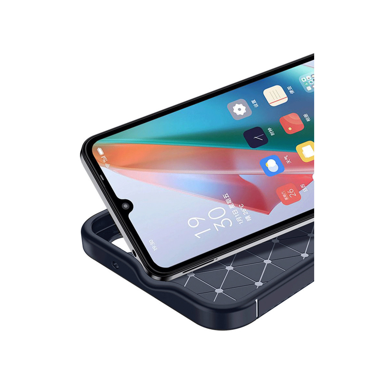 Newface İnfinix Hot 50 4G Kılıf Auto Focus Karbon Kapak - Siyah — görsel 9