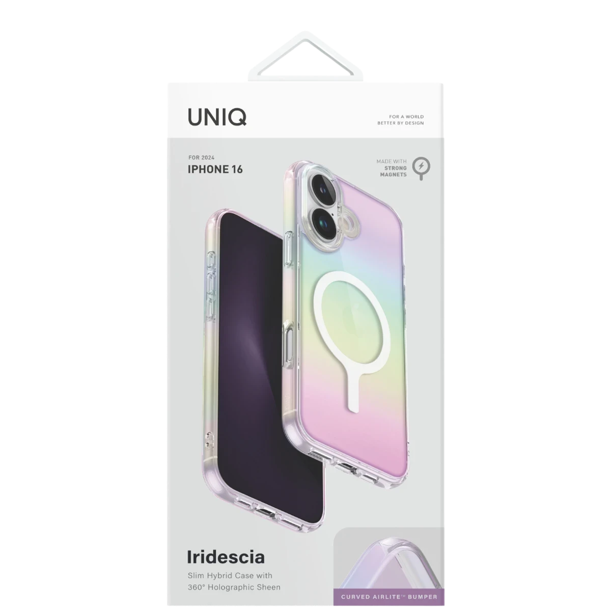 Uniq Apple iPhone 16 Plus Iridescia Magsafe Kapak - Rainbow