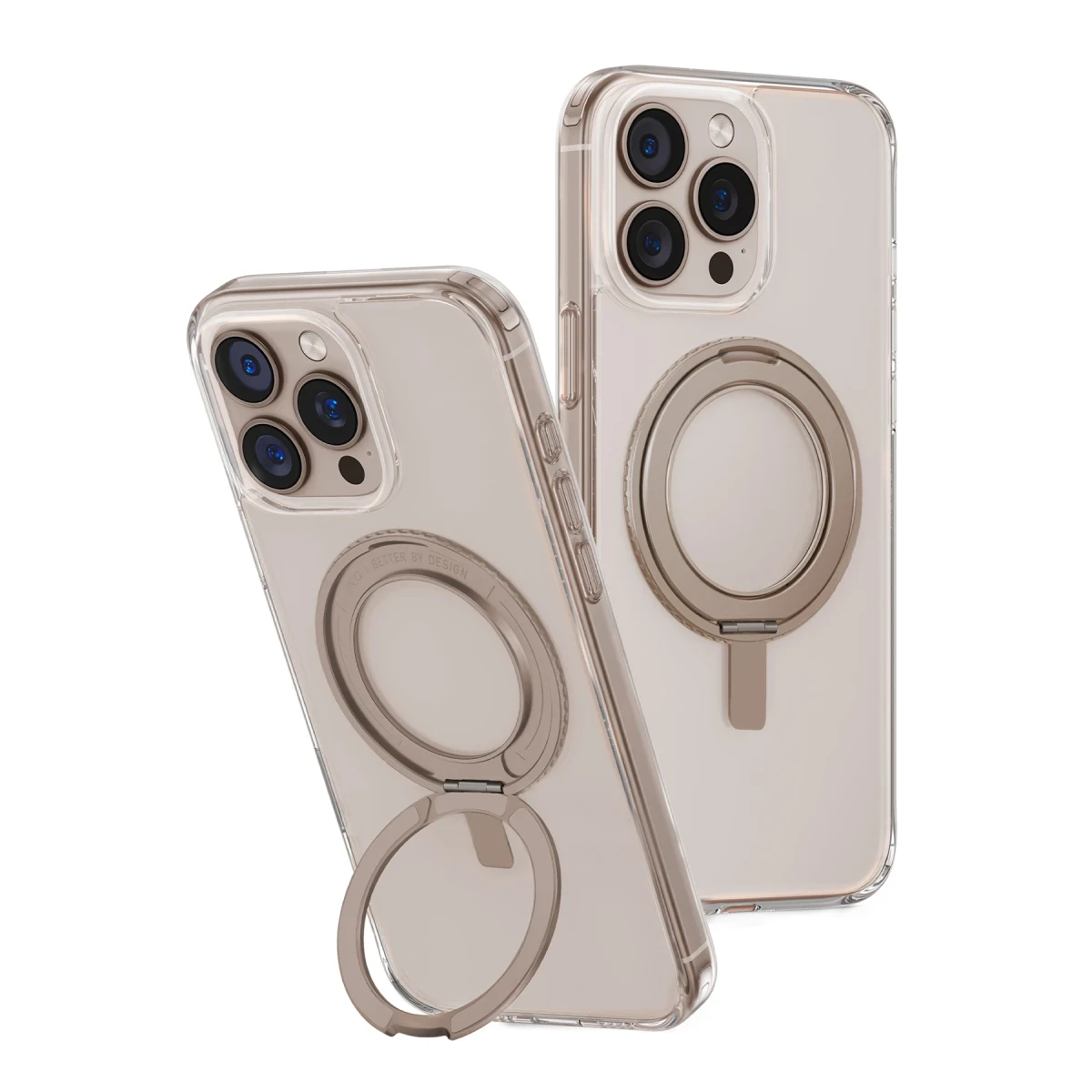 Uniq Apple iPhone 16 Pro Swivix Rotating Kickstand Kapak - Gold