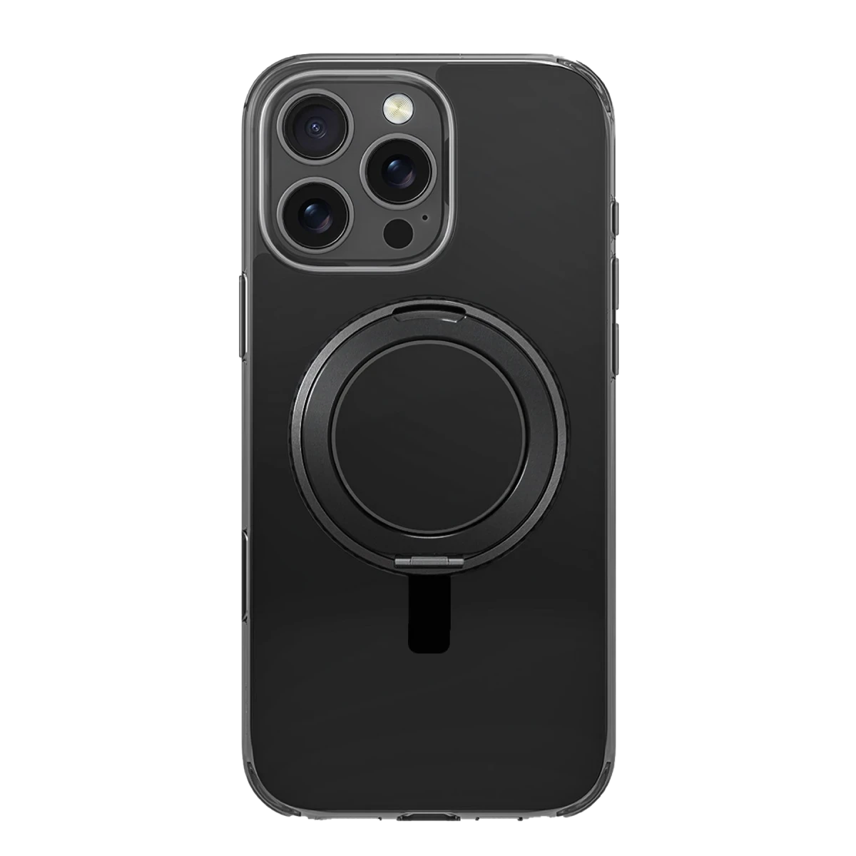 Uniq Apple iPhone 16 Pro Swivix Rotating Kickstand Kapak - Siyah