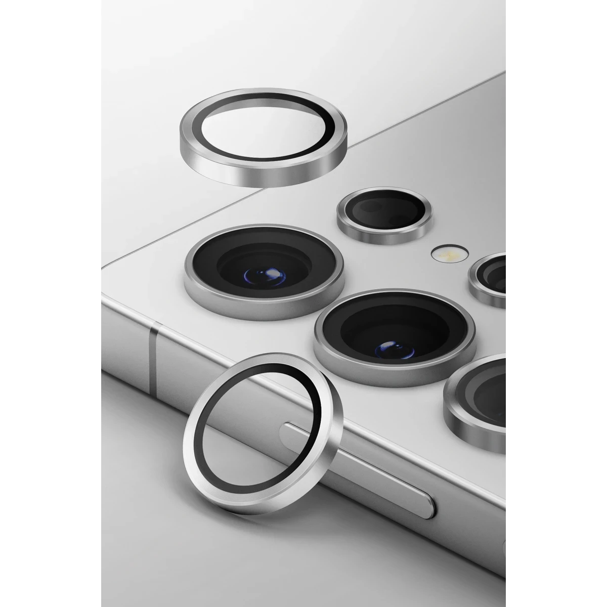 Uniq Samsung Galaxy S25 Ultra Optix Alüminyum Kamera Lens Koruyucu - Siyah