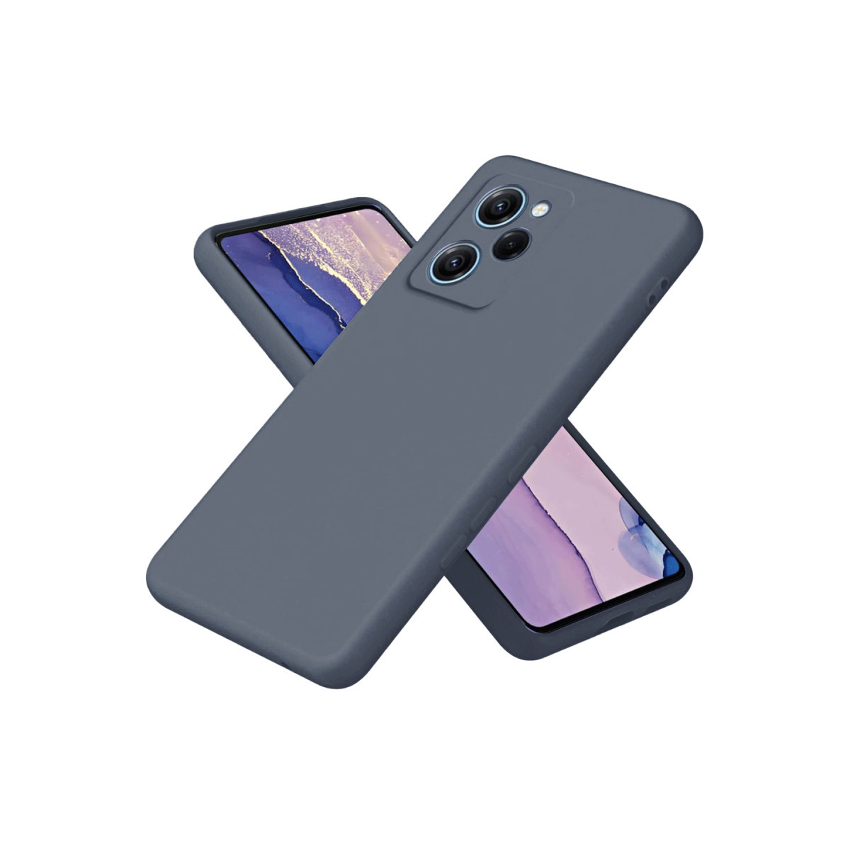 Newface Xiaomi Poco X5 Pro 5G Nano içi Kadife Silikon - Gri — görsel 5