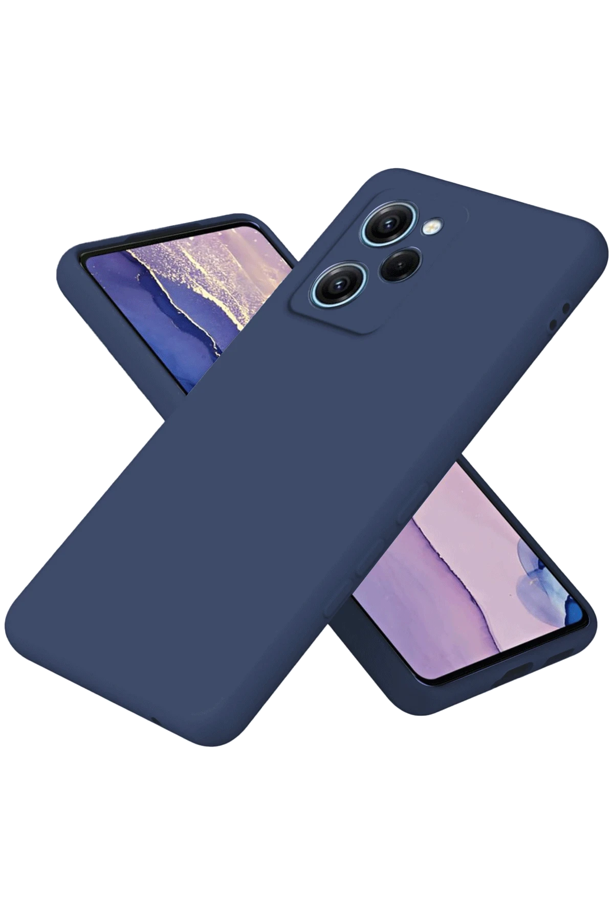 Newface Xiaomi Poco X5 Pro 5G Nano içi Kadife Silikon - Lacivert