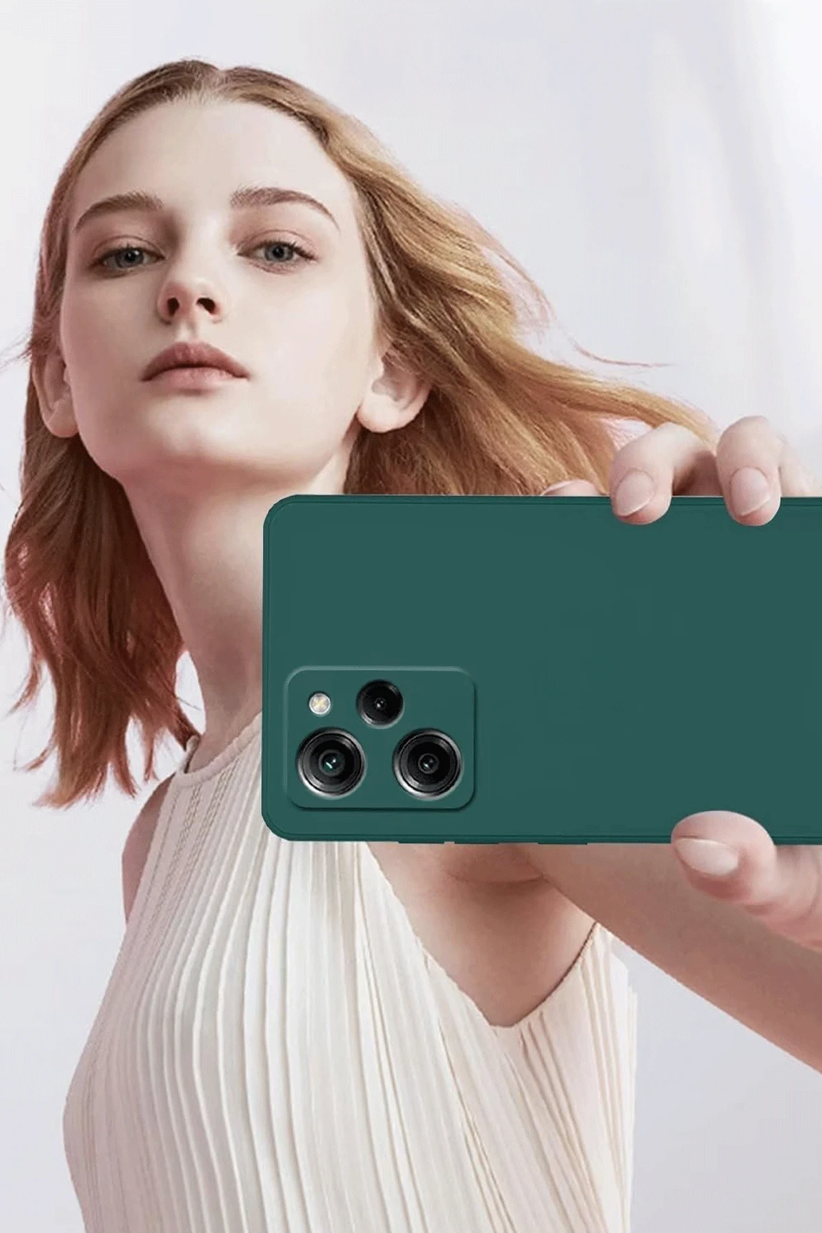 Newface Xiaomi Poco X5 Pro 5G Nano içi Kadife Silikon - Lacivert