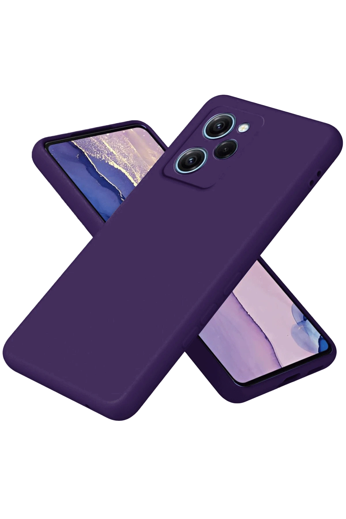 Newface Xiaomi Poco X5 Pro 5G Nano içi Kadife Silikon - Mor