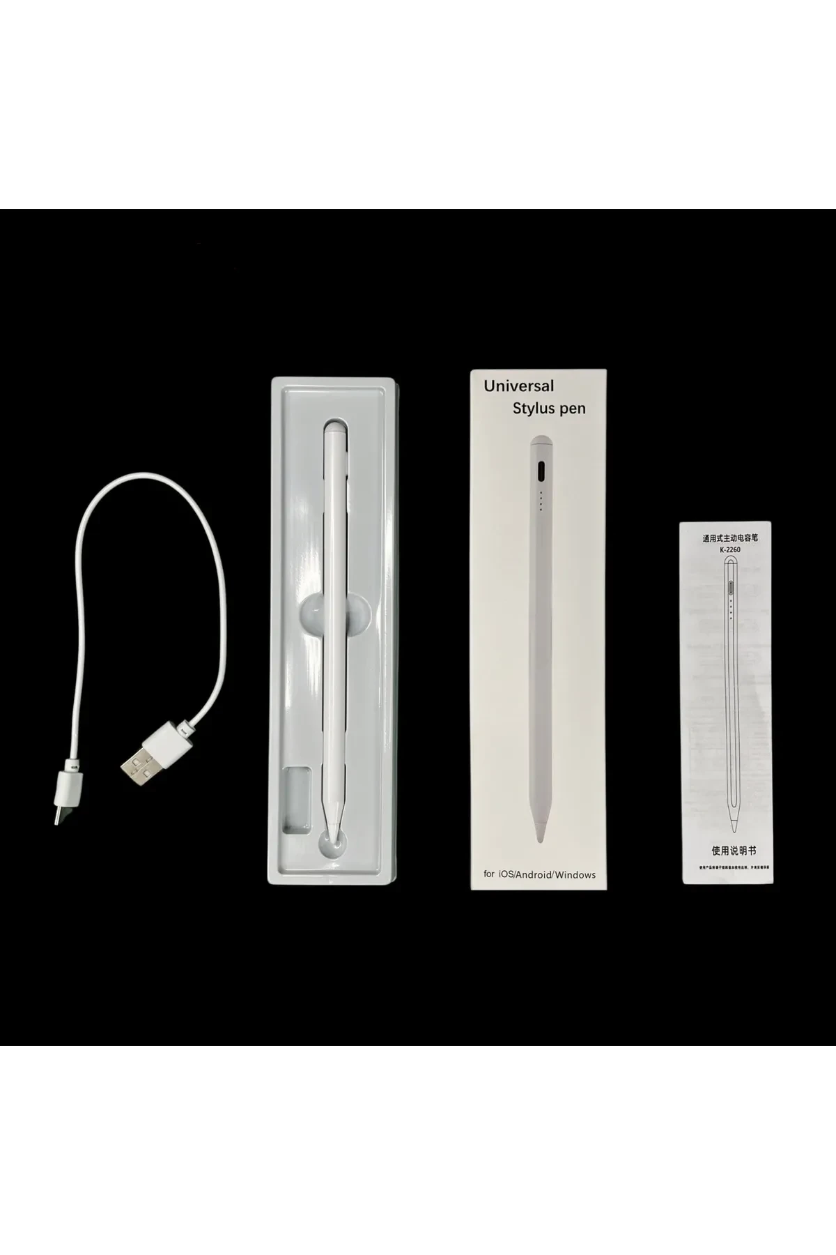 Newface K2260 IOS ve Android Uyumlu Universal Dokunmatik Stylus Kalem - Beyaz — görsel 2