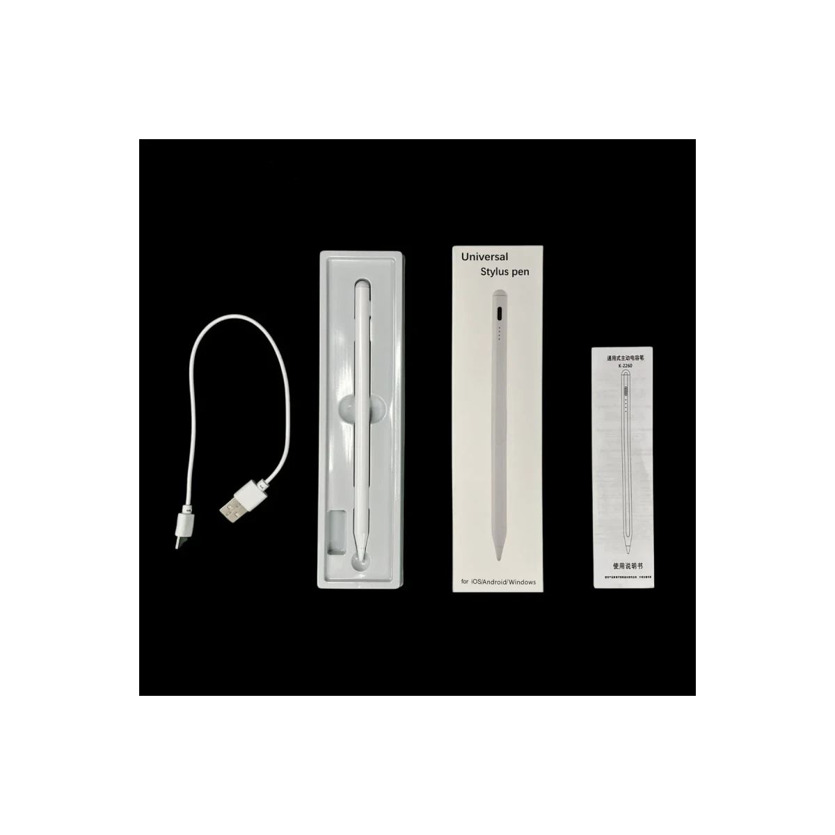 Newface K2260 IOS ve Android Uyumlu Universal Dokunmatik Stylus Kalem - Beyaz — görsel 4