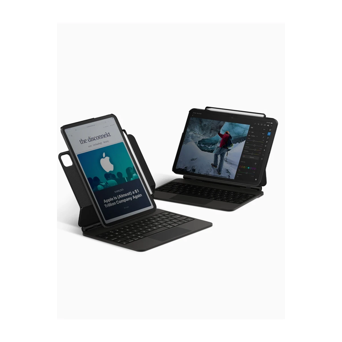 Uniq Apple iPad Pro 11 (2024) Axel Manyetik Tablet Kılıf - Siyah