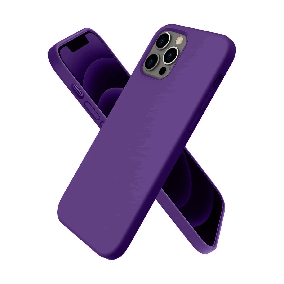 Newface Apple iPhone 12 Pro Kılıf First Silikon - Mürdüm — görsel 3