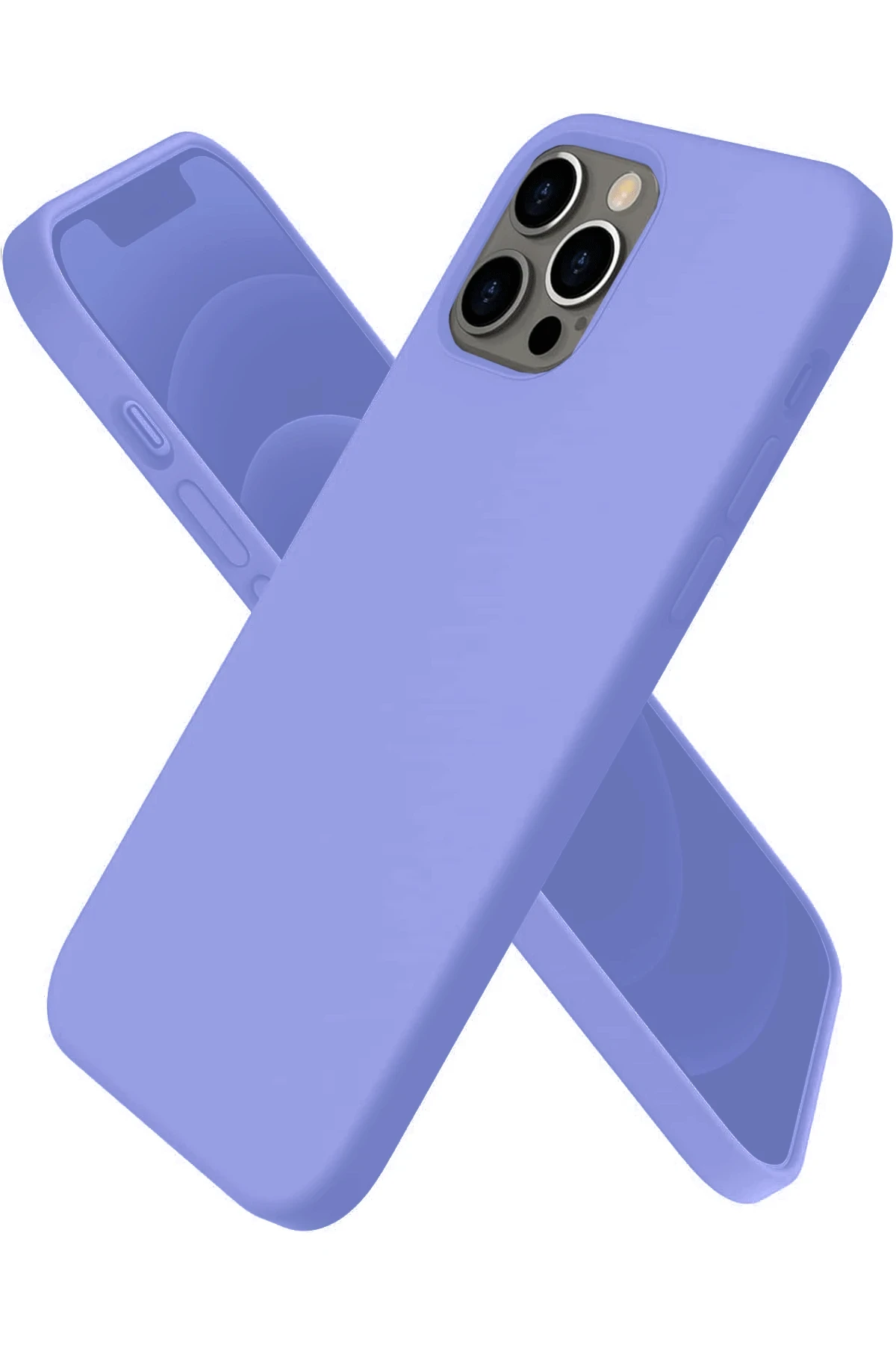 Newface iPhone 12 Pro Kılıf First Silikon - Mor
