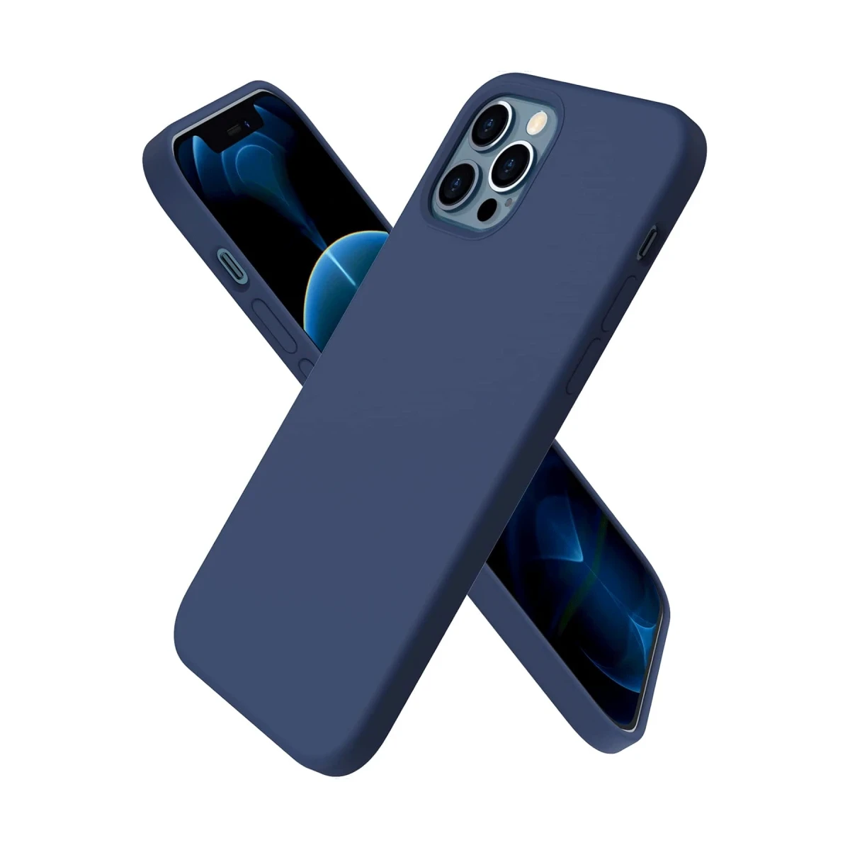 Newface Apple iPhone 12 Pro Kılıf First Silikon - Lacivert