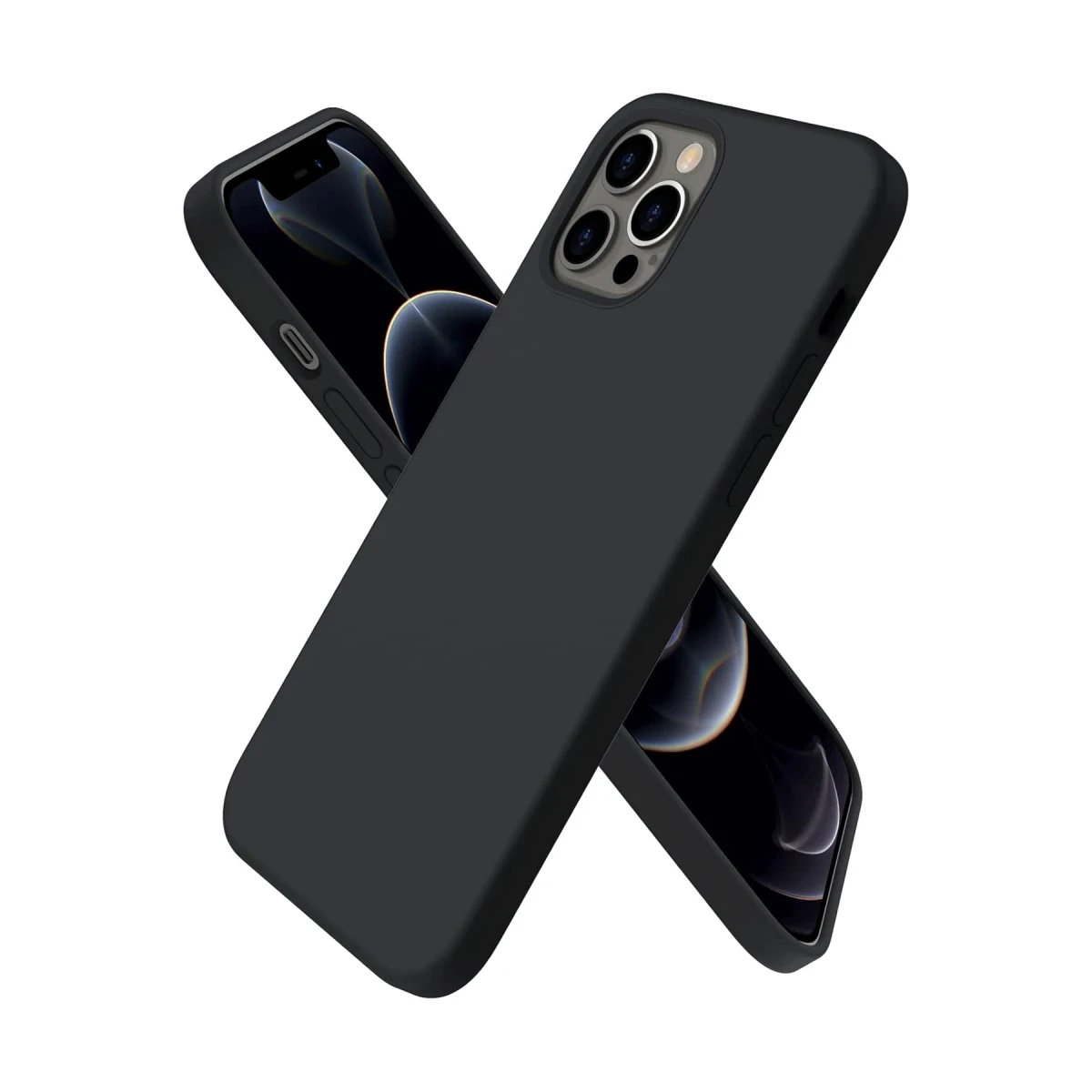Newface Apple iPhone 12 Pro Max Kılıf First Silikon - Siyah