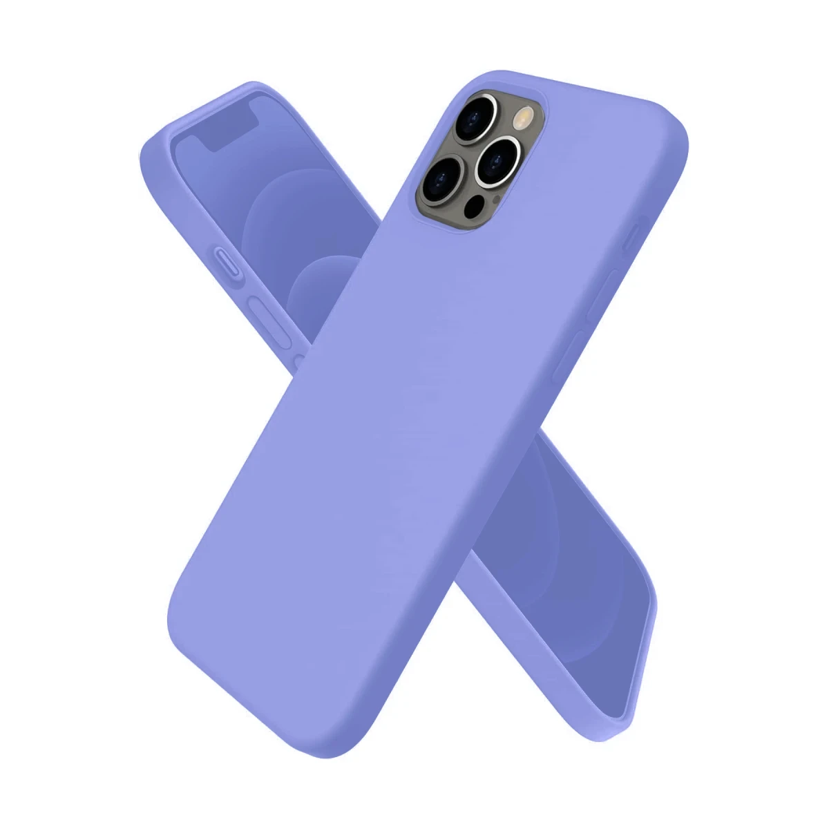 Newface Apple iPhone 12 Pro Max Kılıf First Silikon - Mor