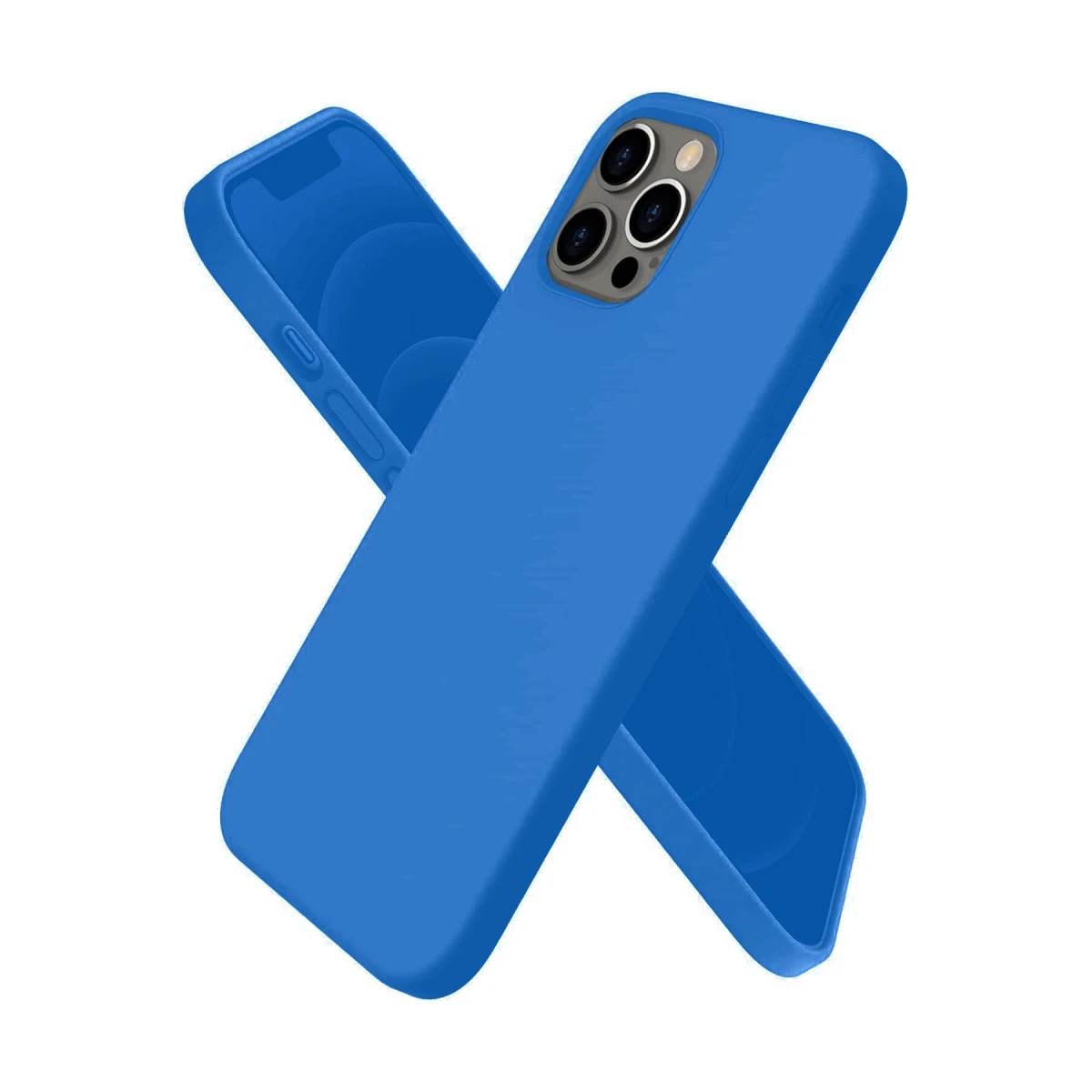 Newface Apple iPhone 12 Pro Max Kılıf First Silikon - Mavi