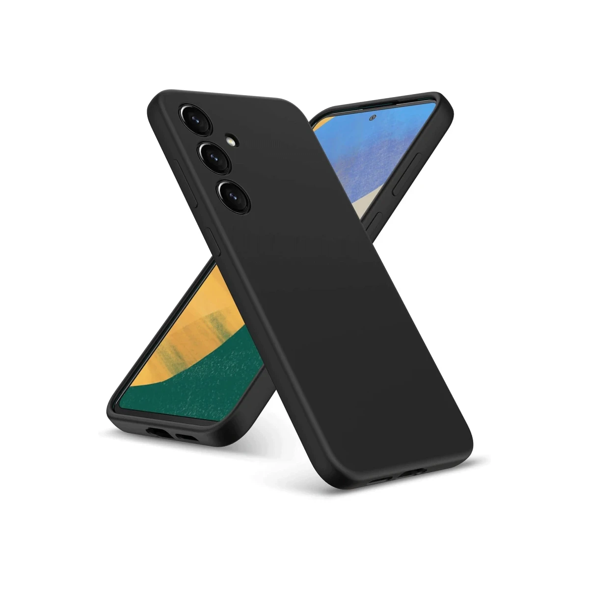 Newface Samsung Galaxy A36 Kılıf Nano içi Kadife Silikon - Siyah — görsel 2