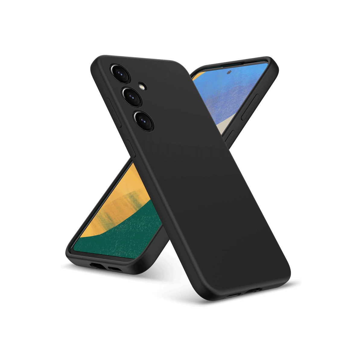 Newface Samsung Galaxy A36 Kılıf Nano içi Kadife Silikon - Siyah — görsel 3