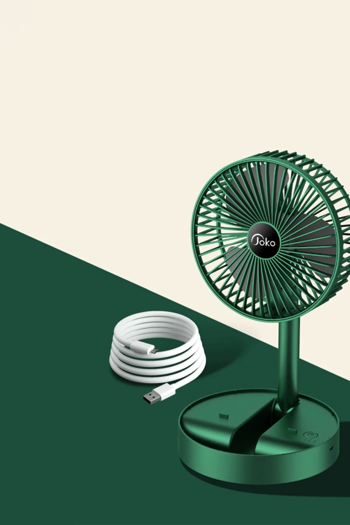 Joko JS01 Masaüstü Soğutma Fanı - Koyu Yeşil — görsel 3