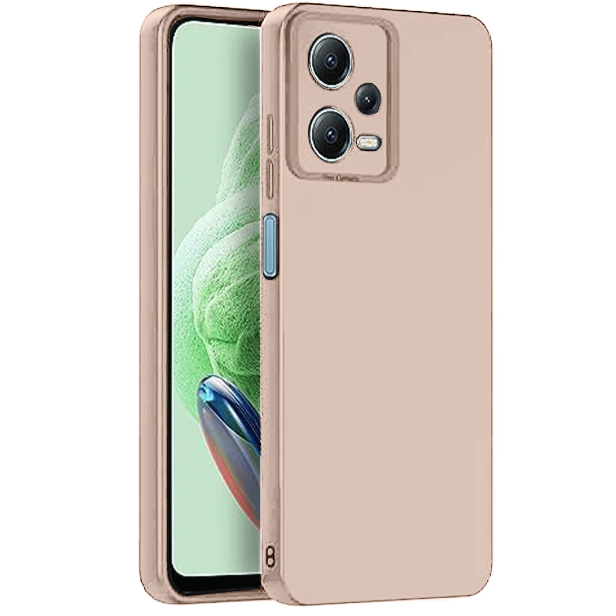 Newface Xiaomi Redmi Note 12 Pro 5G Kılıf Nano içi Kadife Silikon - Pudra — görsel 11