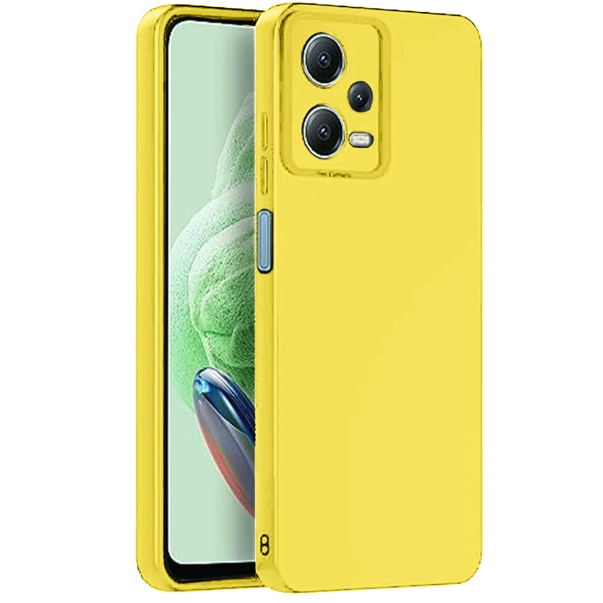 Newface Xiaomi Redmi Note 12 Pro 5G Kılıf Nano içi Kadife Silikon - Sarı