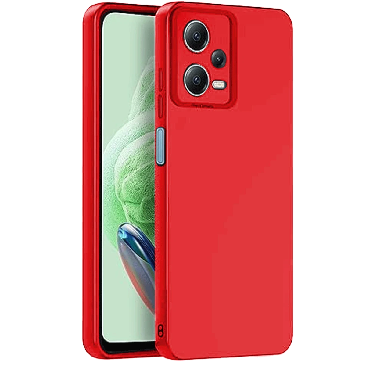 Newface Xiaomi Redmi Note 12 Pro 5G Kılıf Nano içi Kadife Silikon - Kırmızı