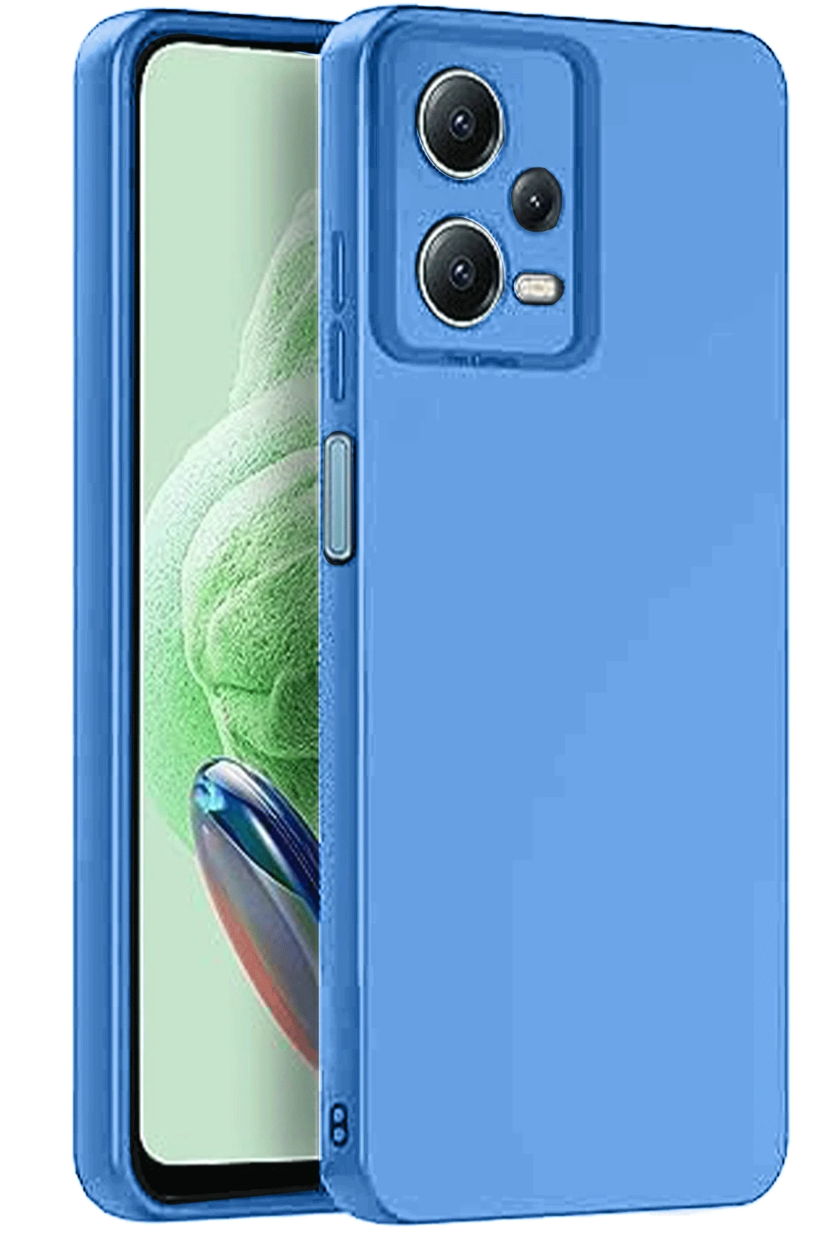 Newface Xiaomi Redmi Note 12 Pro 5G Kılıf Nano içi Kadife Silikon - Mavi