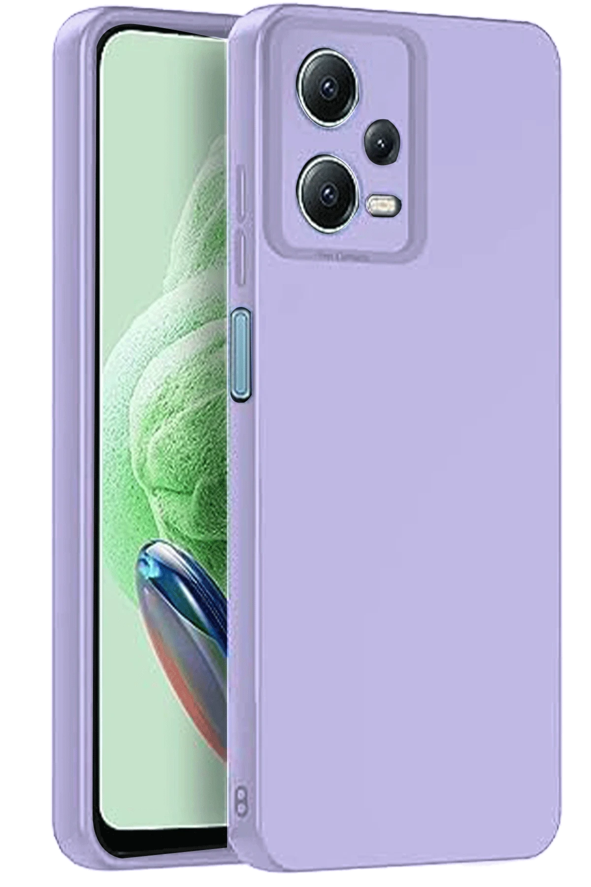 Newface Xiaomi Redmi Note 12 Pro 5G Kılıf Nano içi Kadife Silikon - Lila