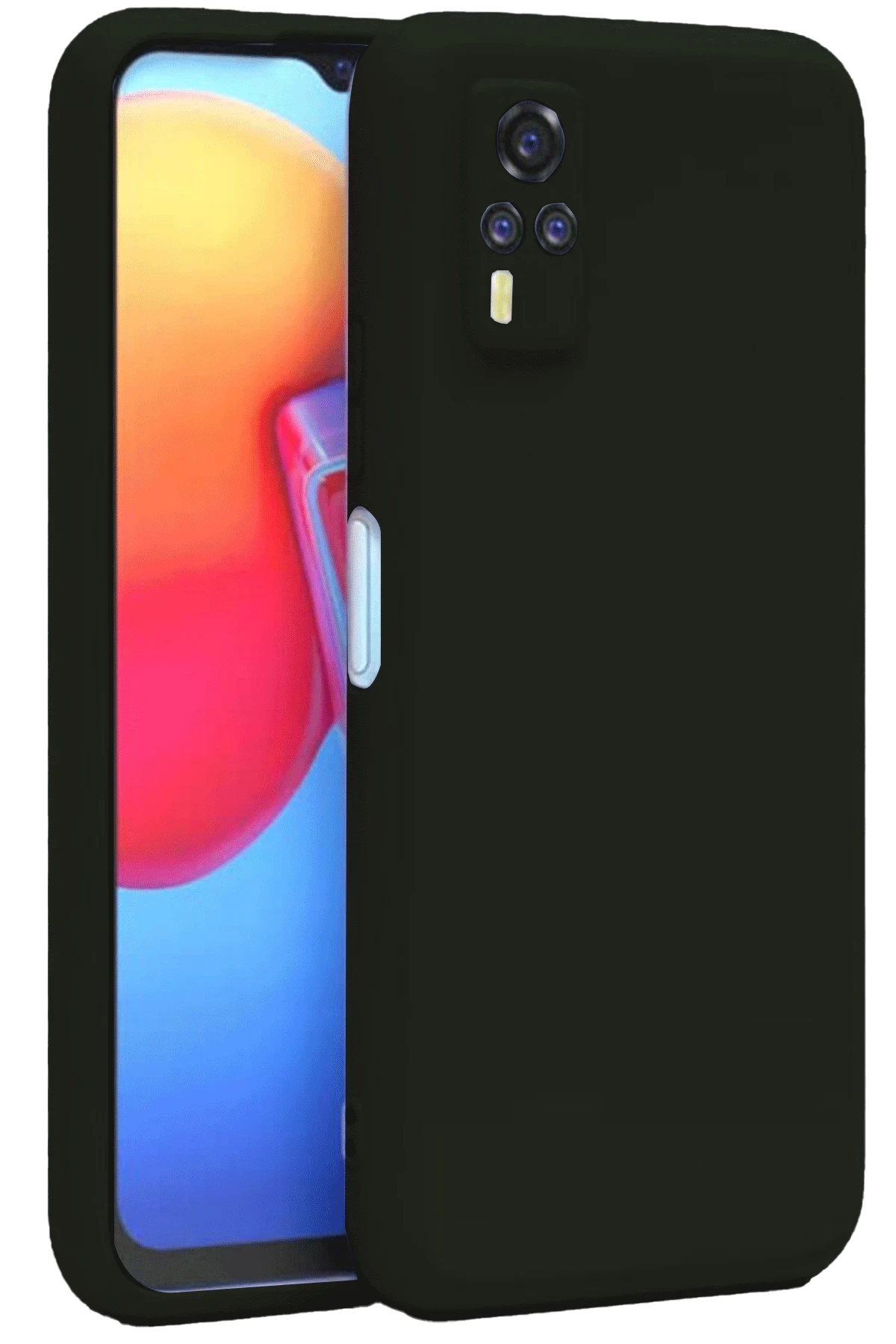 Newface Vivo Y53S Kılıf Nano içi Kadife Silikon - Siyah
