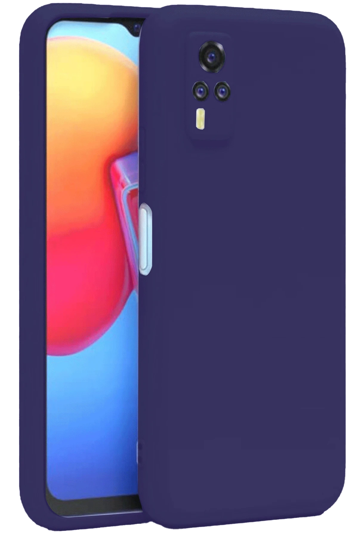 Newface Vivo Y53S Kılıf Nano içi Kadife Silikon - Mor
