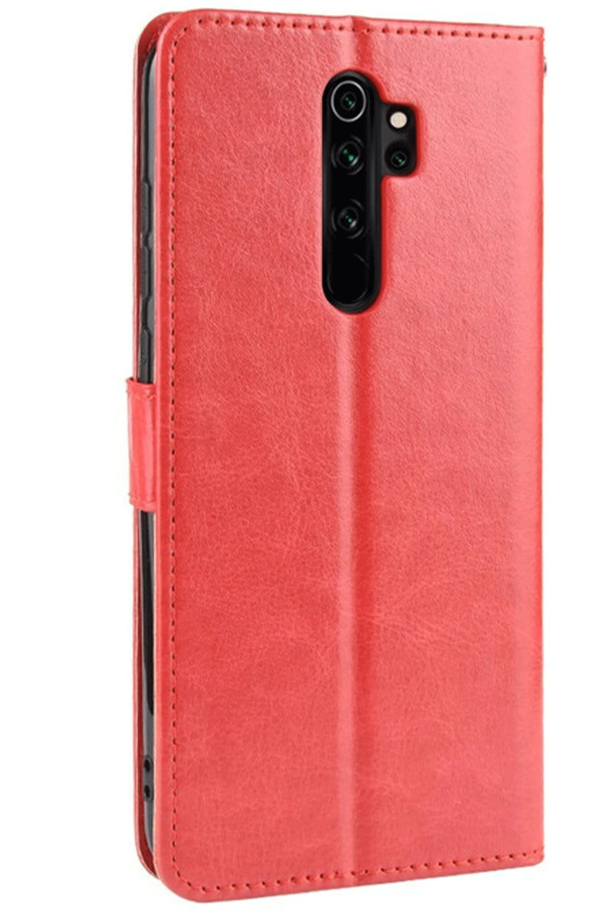Newface Xiaomi Redmi Note 8 Pro Kılıf Trend S Plus Kapaklı Kılıf - Kırmızı