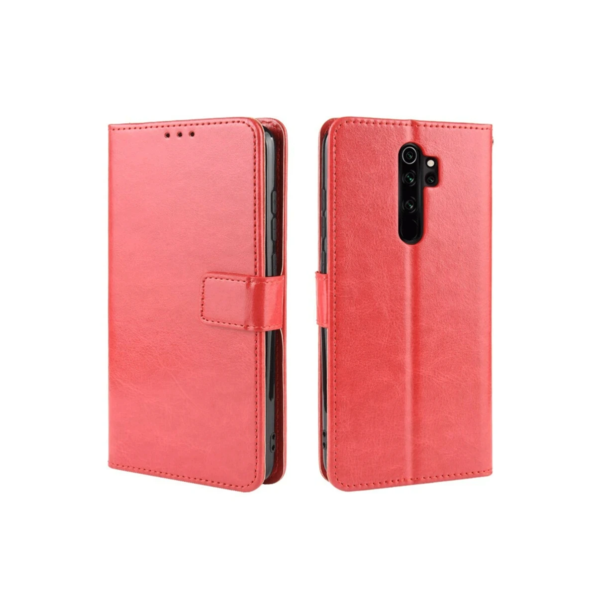 Newface Xiaomi Redmi Note 8 Pro Kılıf Trend S Plus Kapaklı Kılıf - Kırmızı — görsel 5