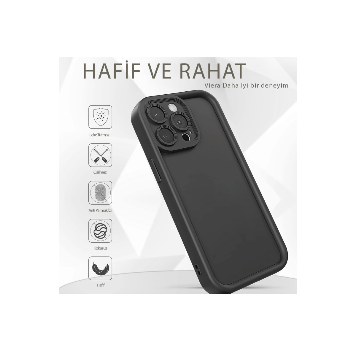 Newface Xiaomi Poco X7 Pro Viera Silikon - Gri — görsel 12