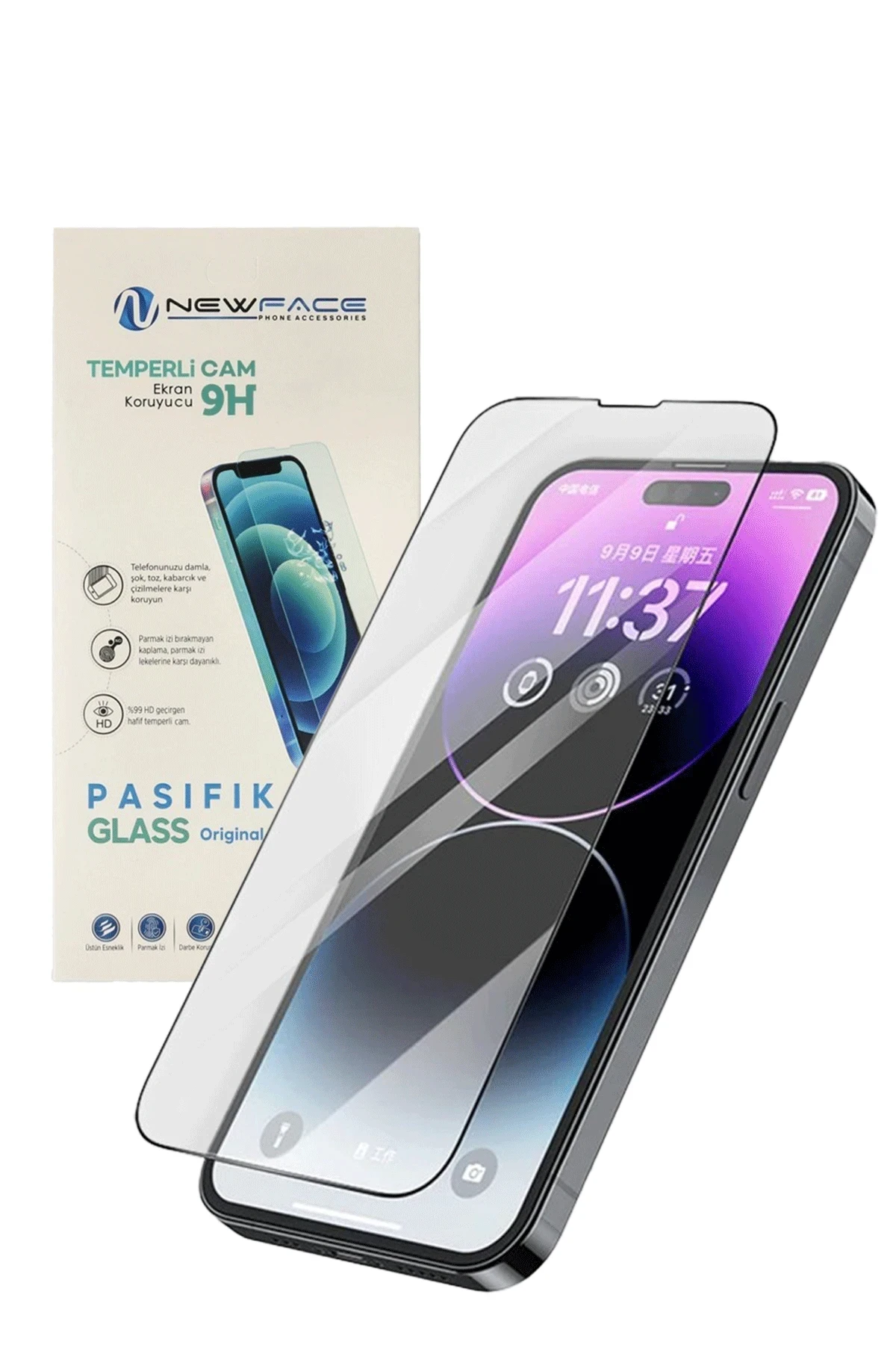 Newface Apple iPhone 16 Pasifik Cam Ekran Koruyucu