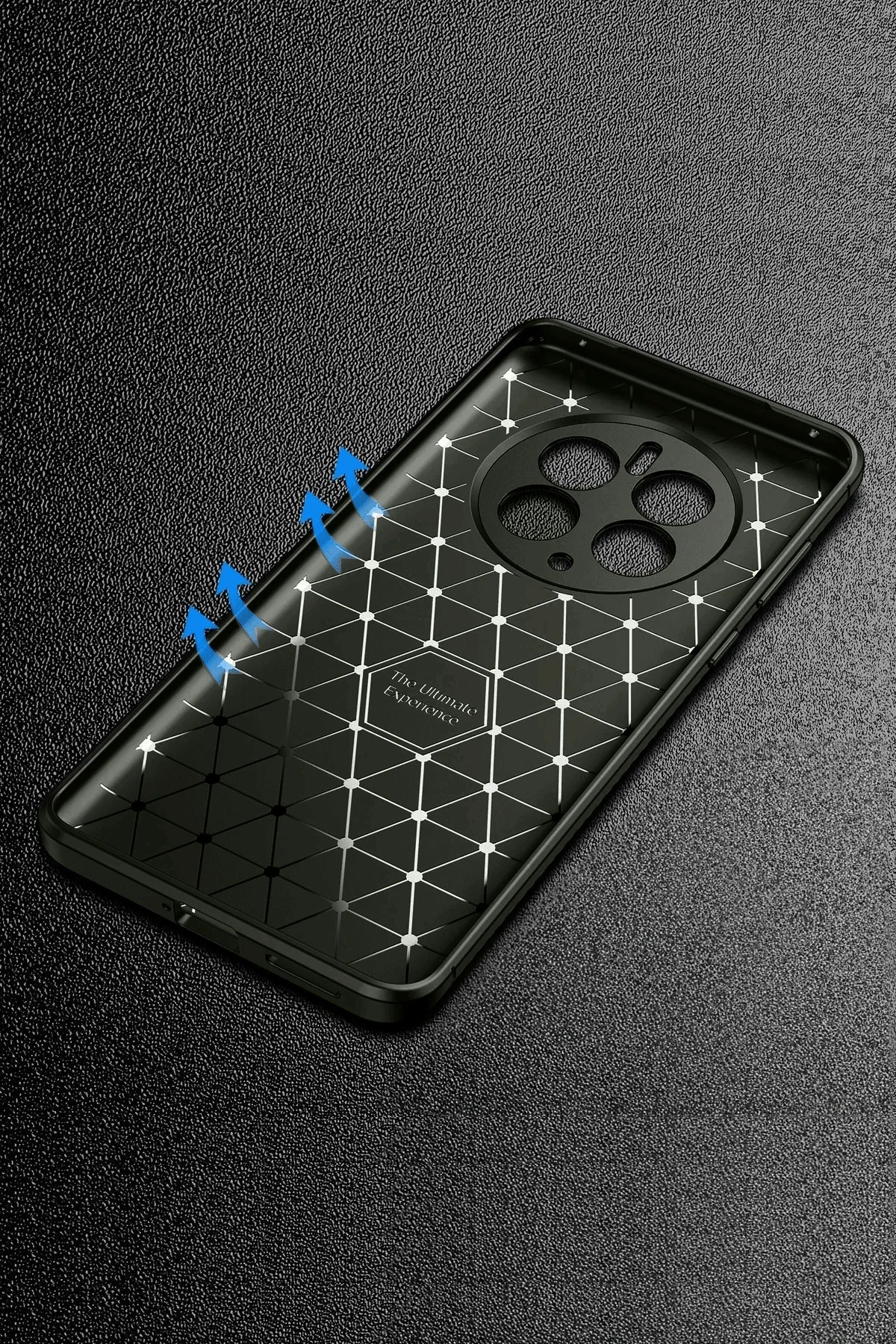 Newface Realme 12 Pro Plus Kılıf Auto Focus Karbon Kapak - Siyah — görsel 2