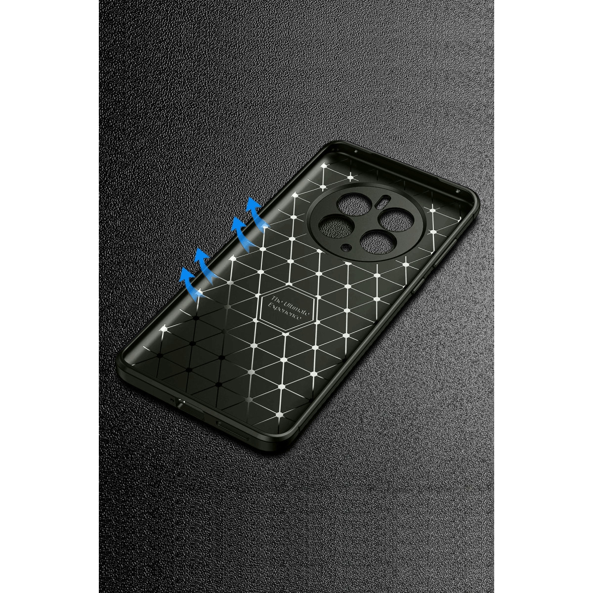 Newface Realme 12 Pro Plus Kılıf Auto Focus Karbon Kapak - Siyah — görsel 6